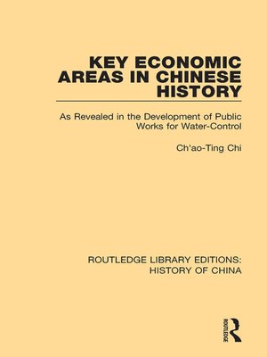 cover image of Key Economic Areas in Chinese History